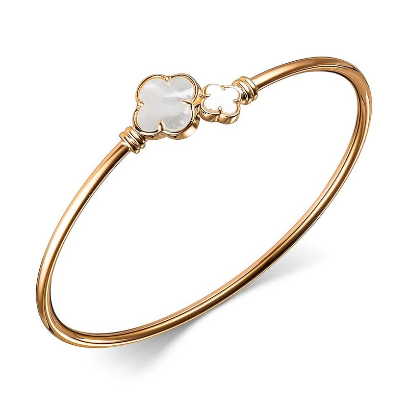 Браслет из красного золота с перламутром