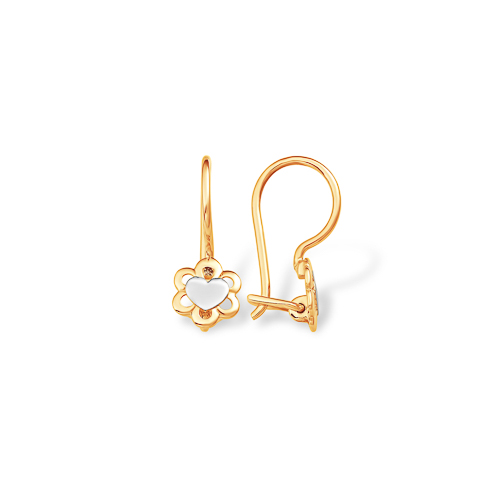 Серьги из красного золота 585 пробы