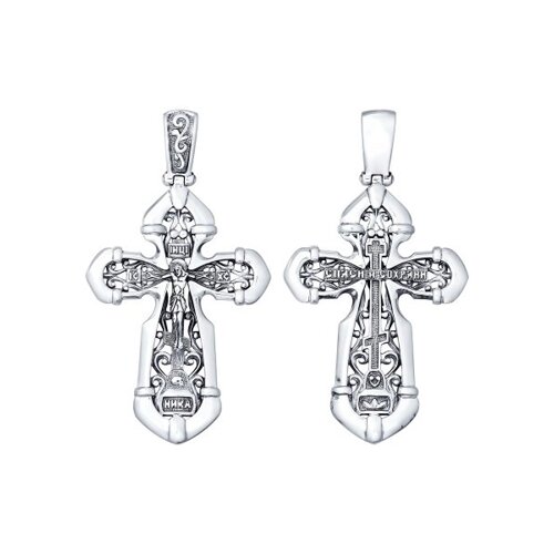 Крестик православный из серебра