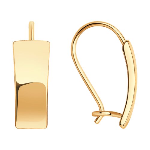 Серьги из красного золота