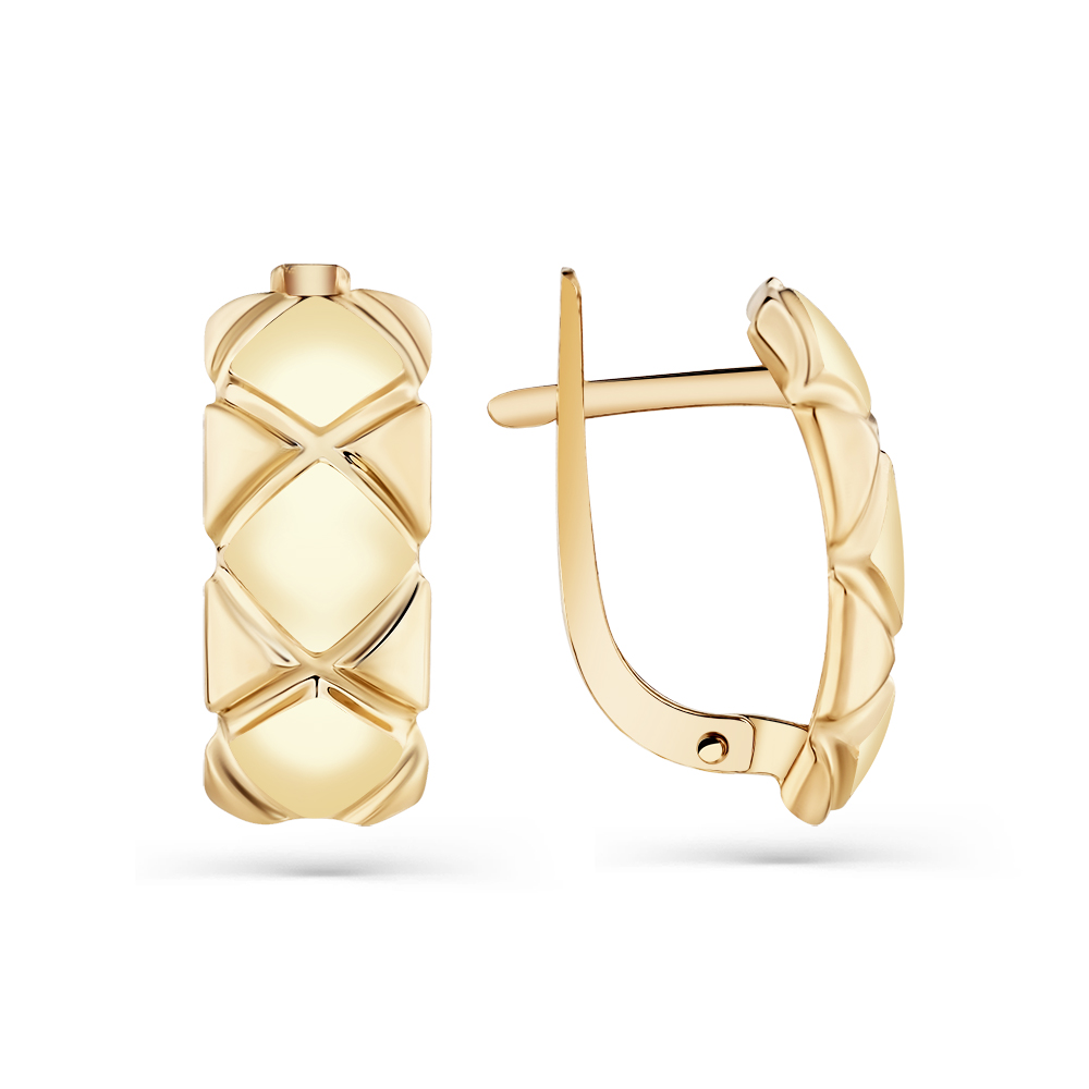 Серьги из красного золота 585 пробы