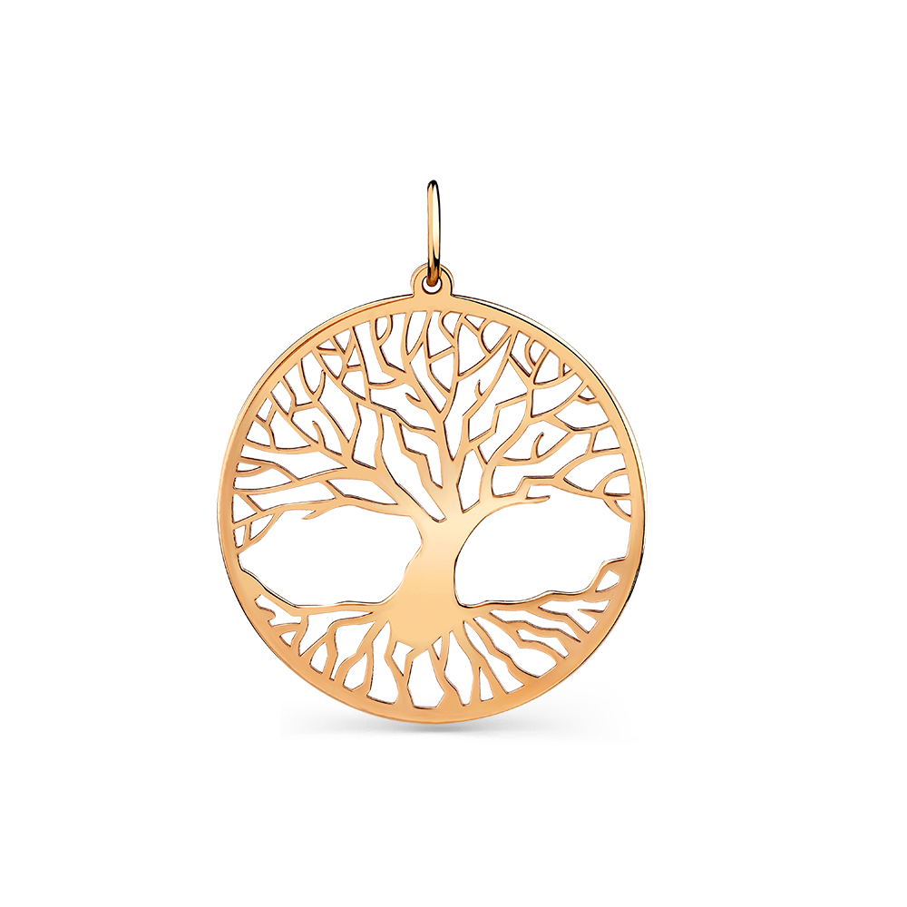 Подвеска из красного золота 585 пробы