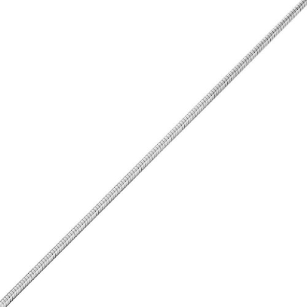 Цепь из белого золота 585, плетение «Снейк»