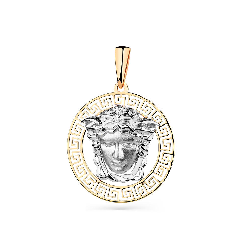 Подвеска из комбинированного золота 585 пробы