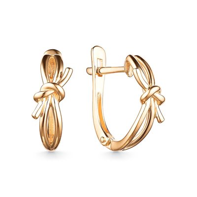 Серьги из красного золота