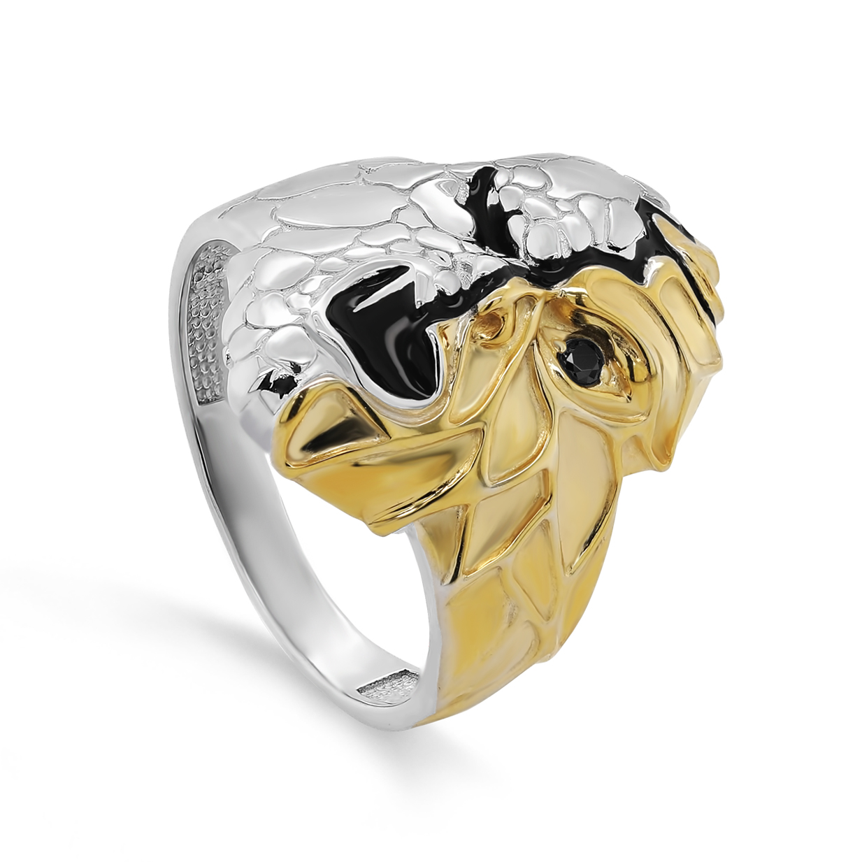 Кольцо из серебра с фианитом