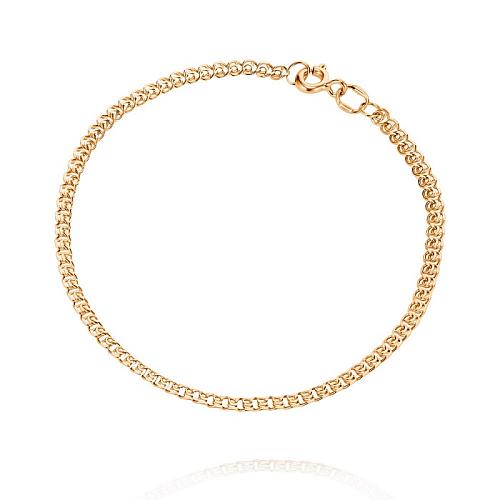 Браслет из красного золота, плетение «Love»