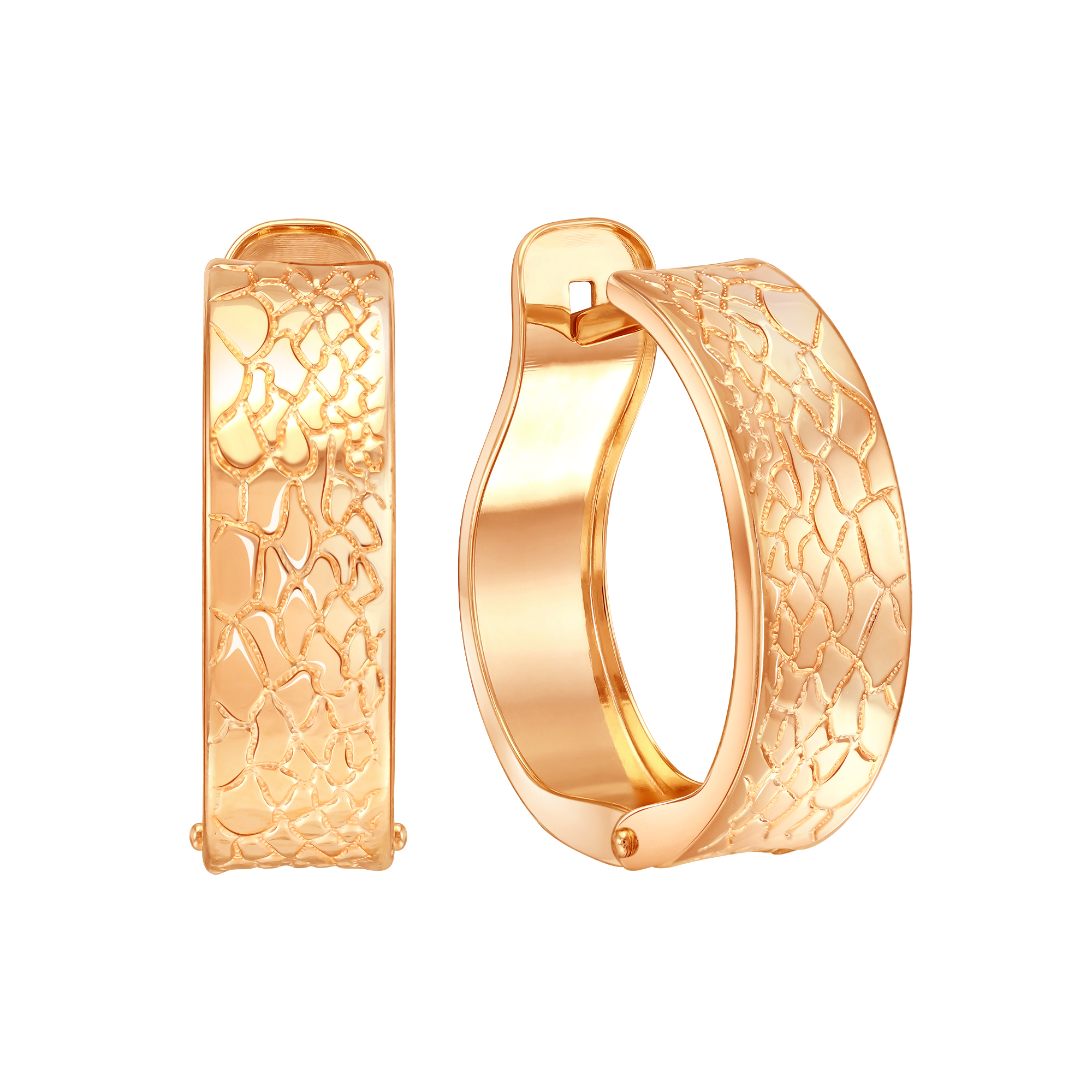 Серьги из красного золота