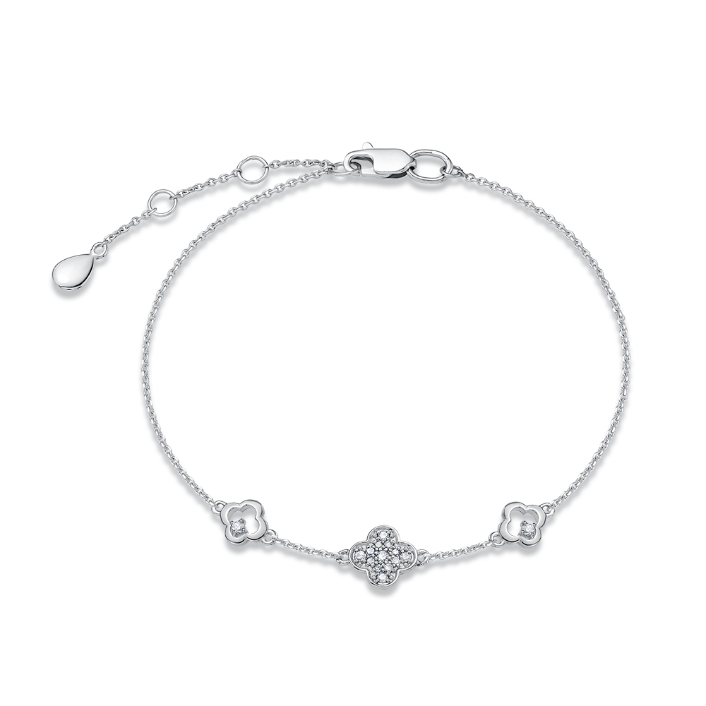 Браслет из белого золота с бриллиантами