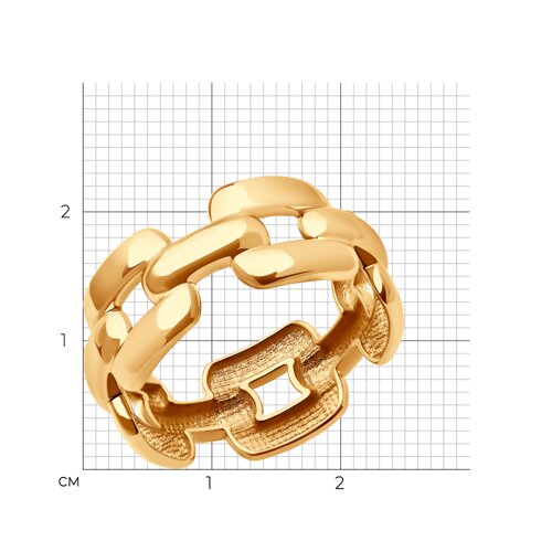 Кольцо из красного золота