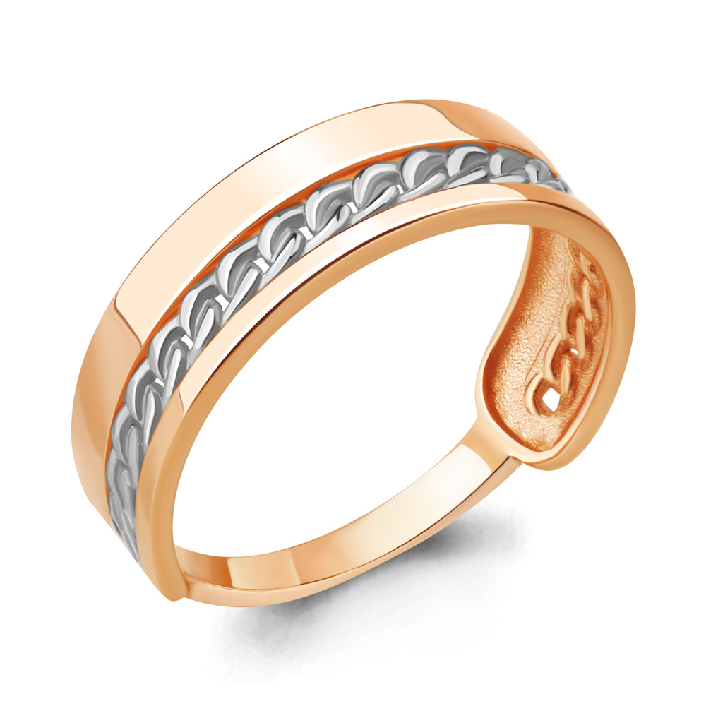 Кольцо из комбинированного золота