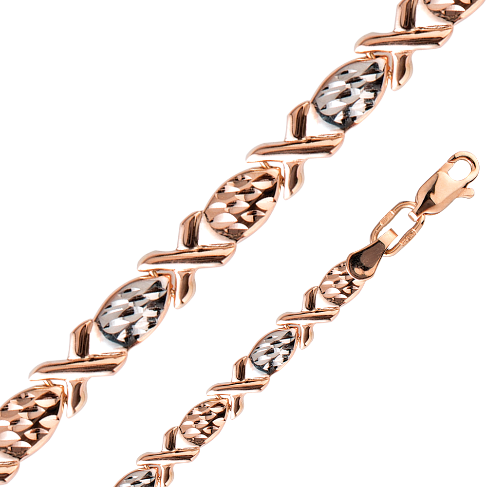 Браслет из комбинированного золота