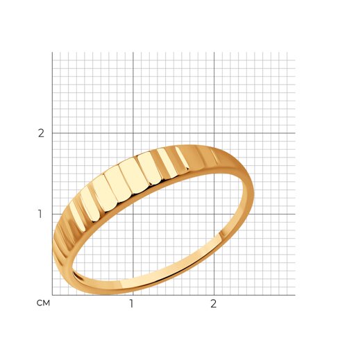 Кольцо из красного золота