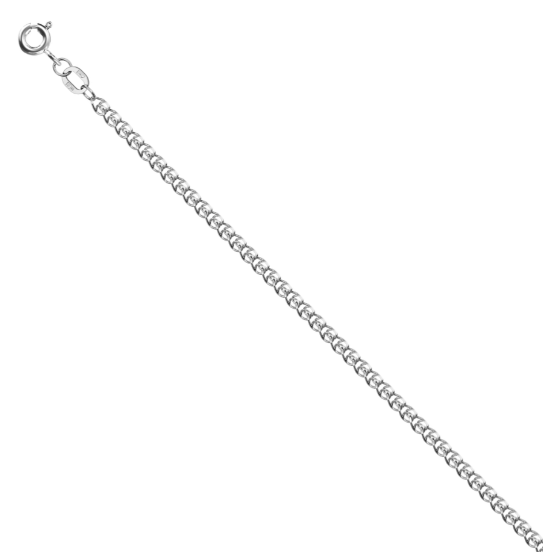 Браслет из белого золота, плетение «Love»