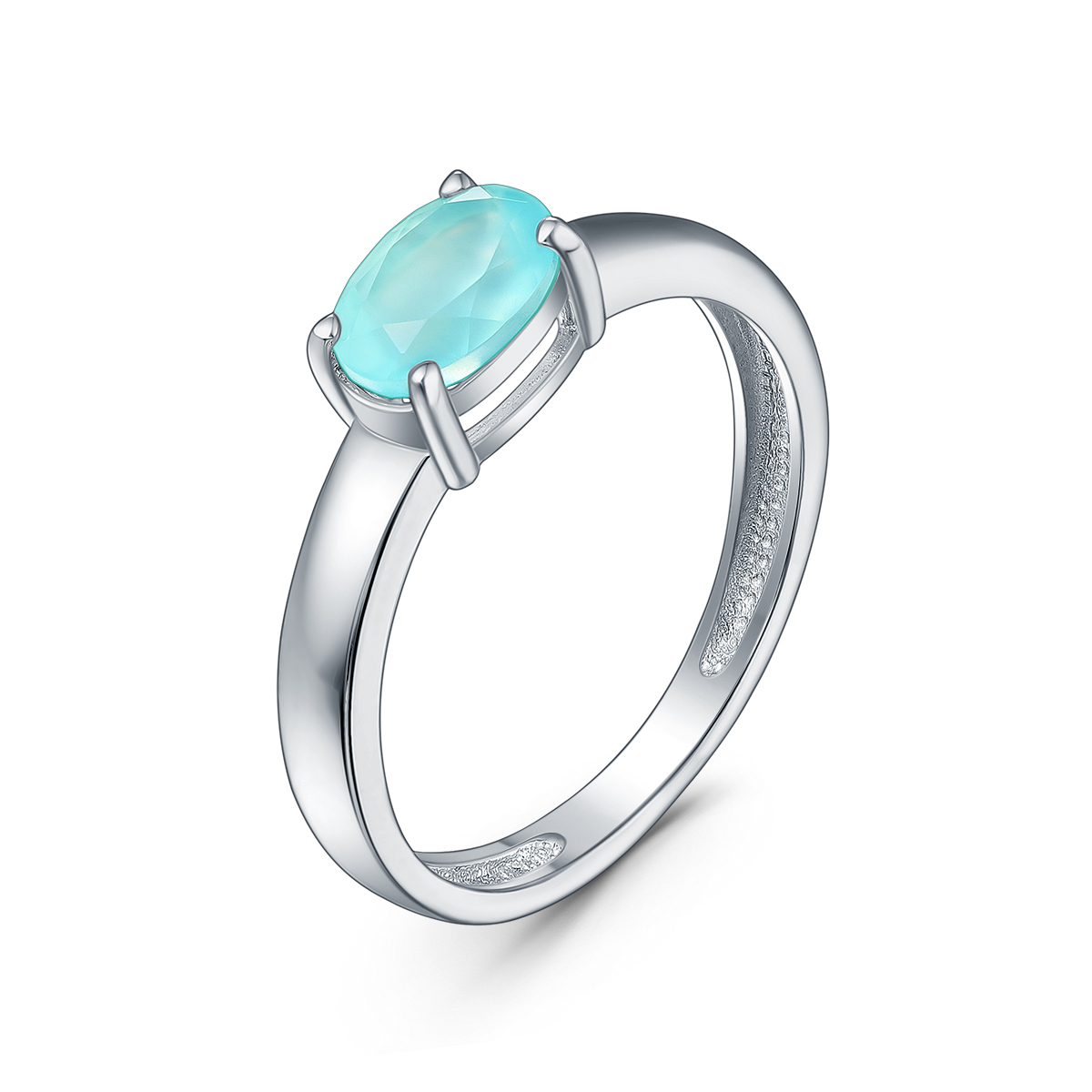 Кольцо из серебра с халцедоном