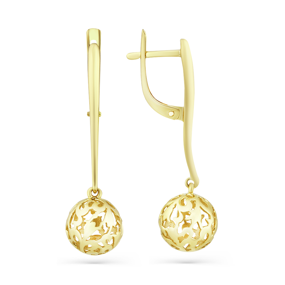 Серьги из желтого золота