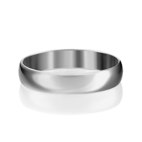 Обручальное кольцо из белого золота