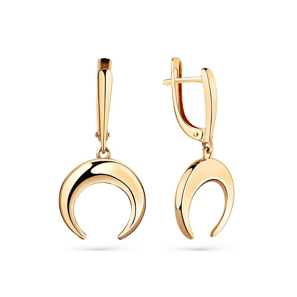 Серьги из красного золота