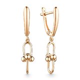 Серьги из красного золота