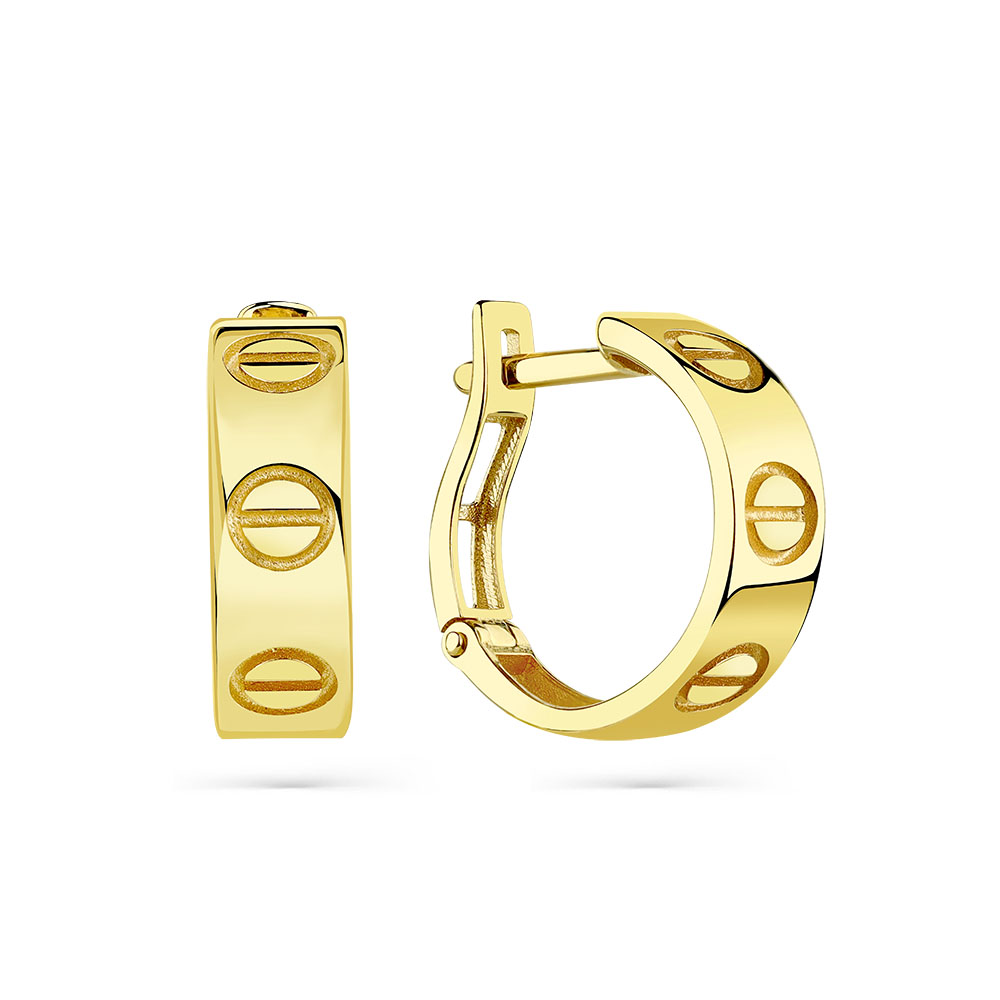 Серьги из желтого золота