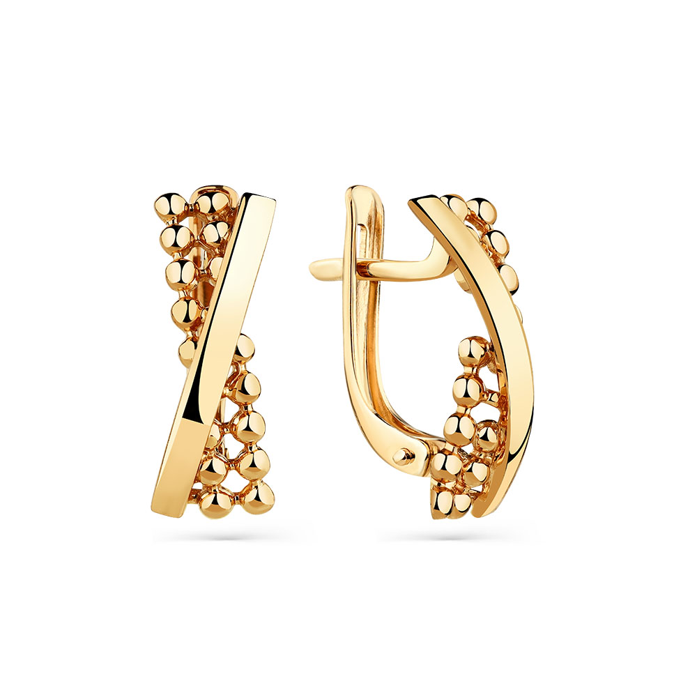 Серьги из красного золота