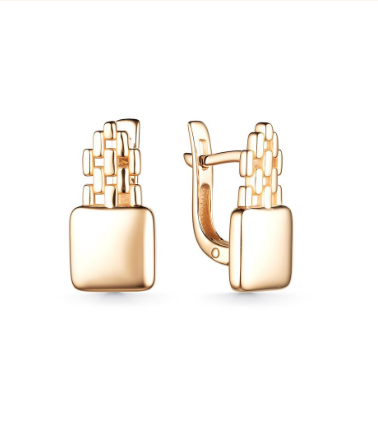 Серьги из желтого золота