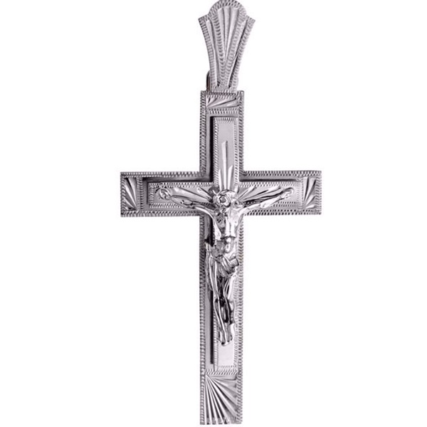 Крестик православный из серебра