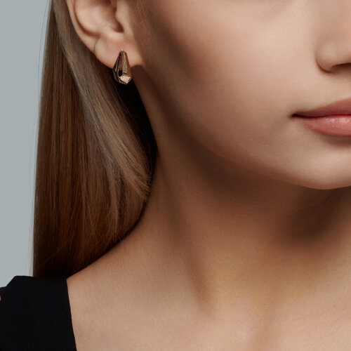 Серьги из красного золота