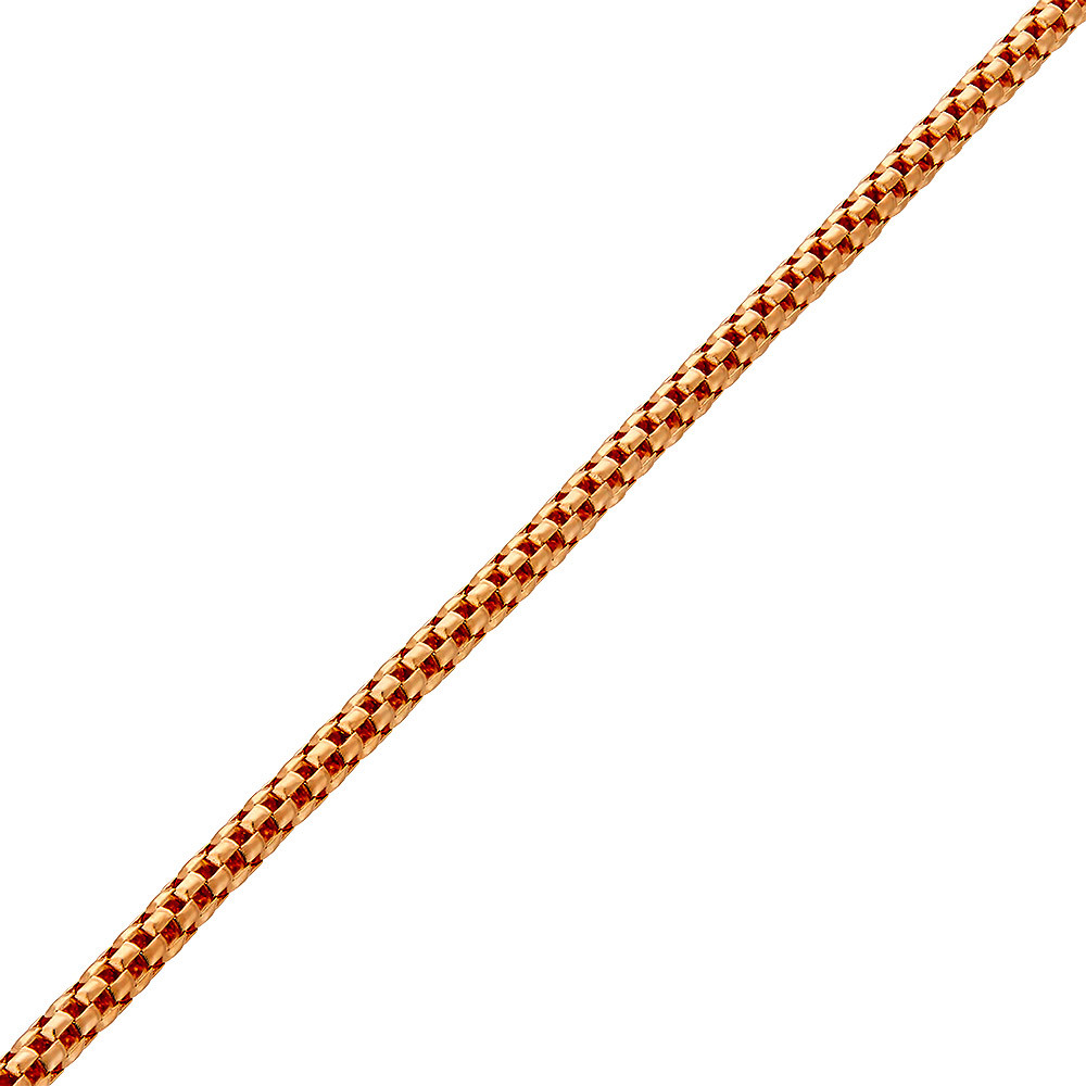 Цепь из красного золота 585, плетение «Попкорн»