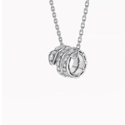 Колье из серебра с подвеской «Змея»