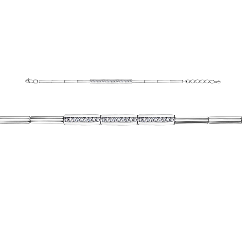 Браслет из белого золота с бриллиантами