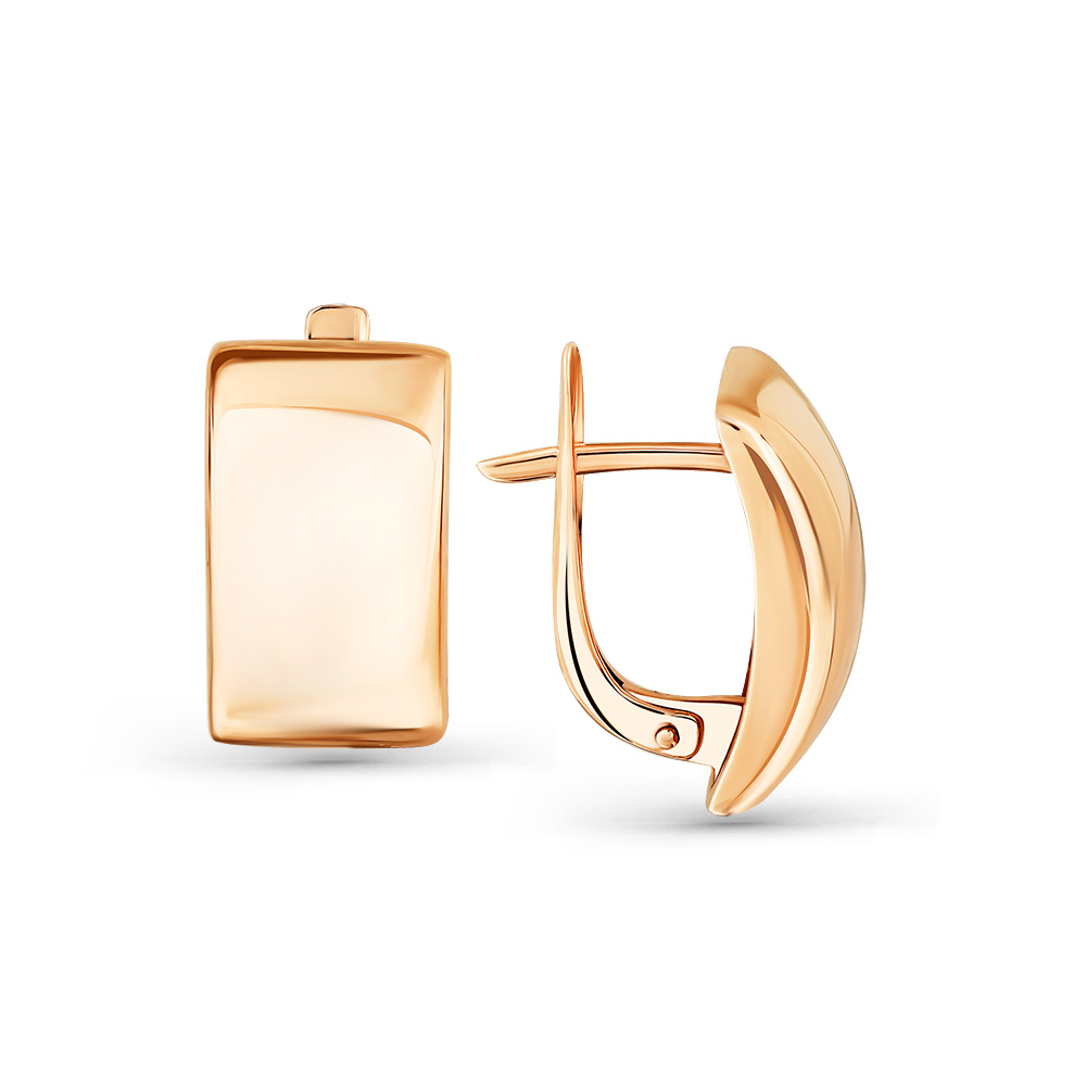 Серьги из красного золота 585 пробы