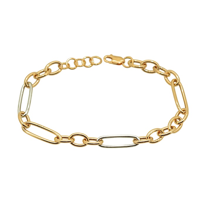 Браслет из комбинированного золота