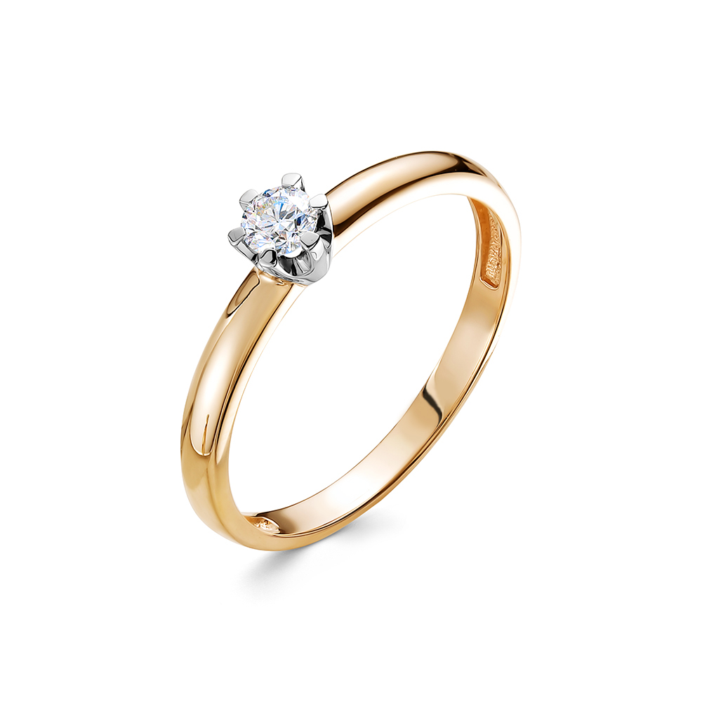 Кольцо из золота с бриллиантом