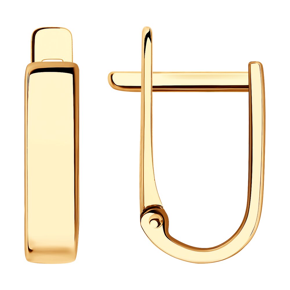 Серьги из красного золота