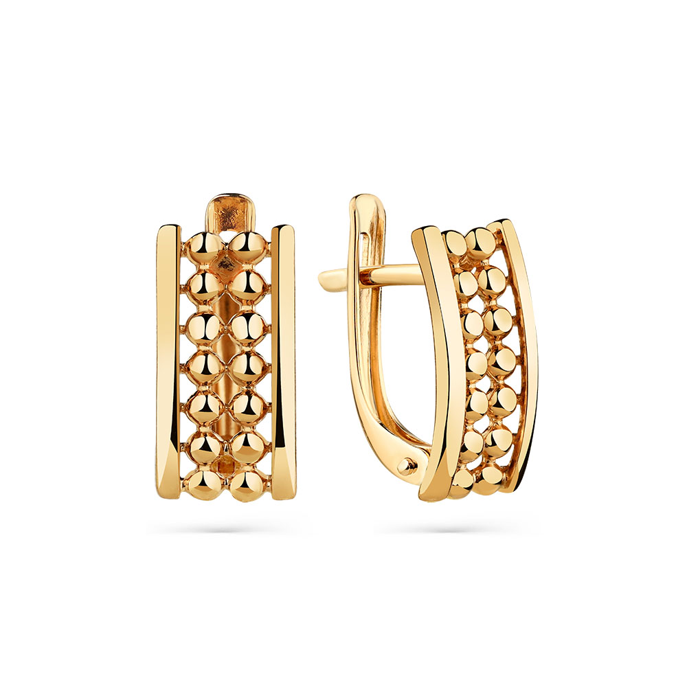 Серьги из красного золота