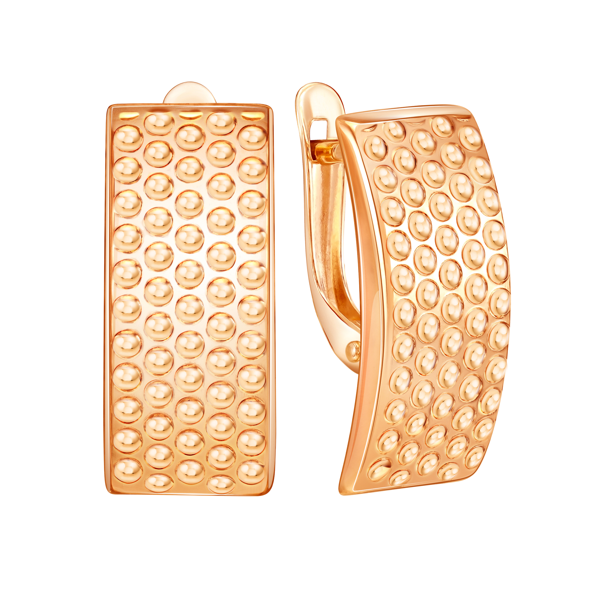 Серьги из красного золота