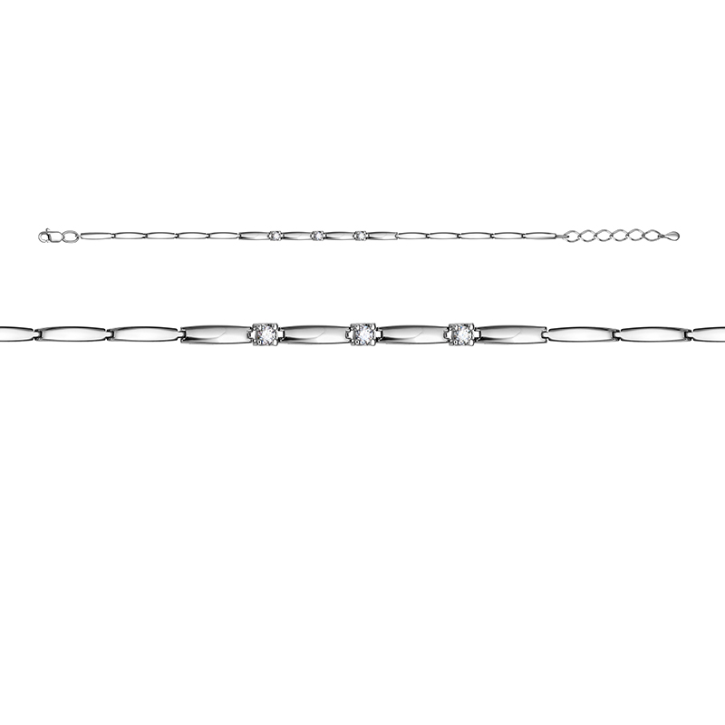 Браслет из белого золота с бриллиантами