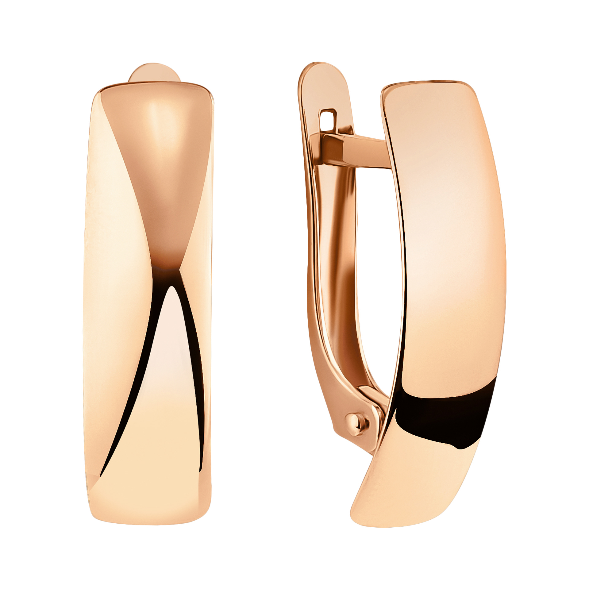 Серьги из красного золота