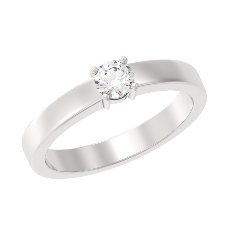 Кольцо из серебра с фианитом