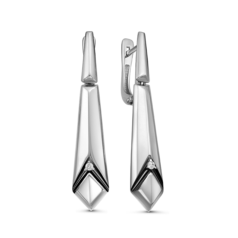 Серьги из золота с бриллиантами