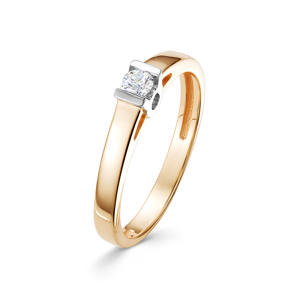 Кольцо из золота с бриллиантом