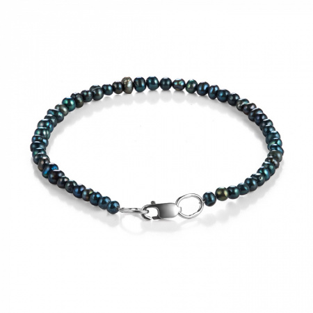 Браслет из серебра с жемчугом