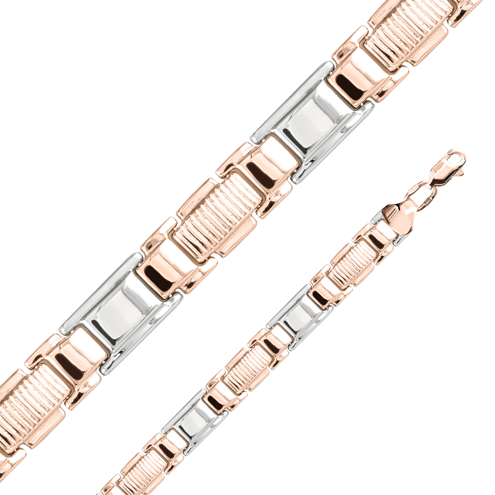 Браслет из комбинированного золота