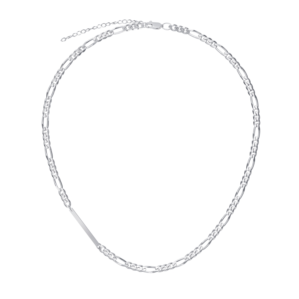 Колье из серебра с пластиной