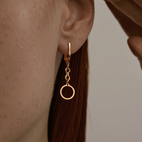 Серьги из красного золота