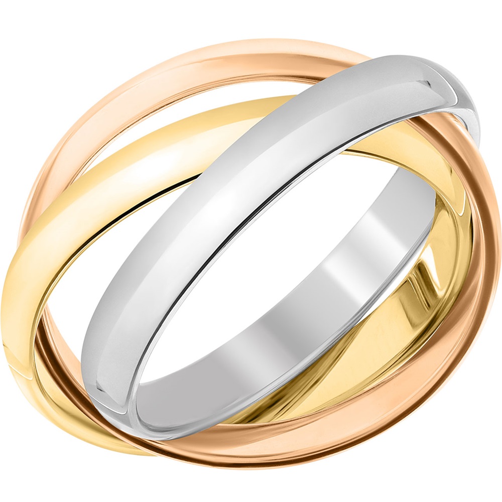 Обручальное кольцо из комбинированного золота