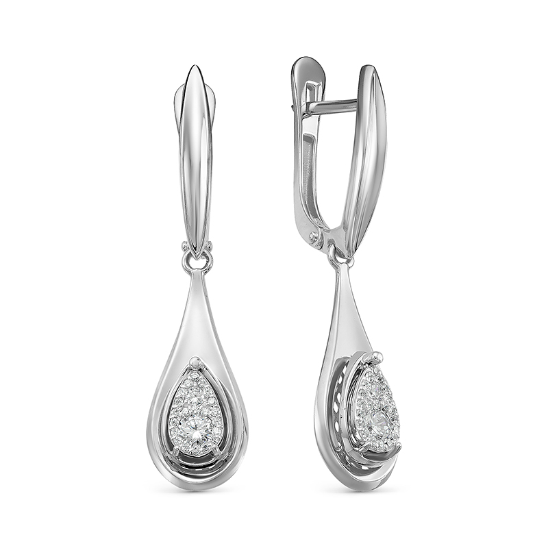 Серьги из золота с бриллиантами