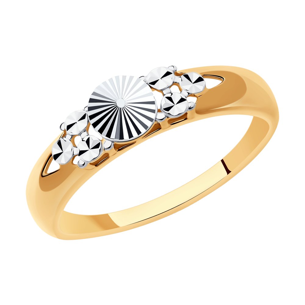 Кольцо из комбинированного золота