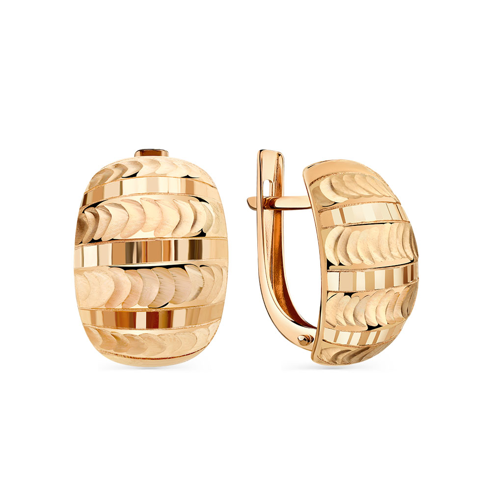 Серьги из красного золота 585 пробы